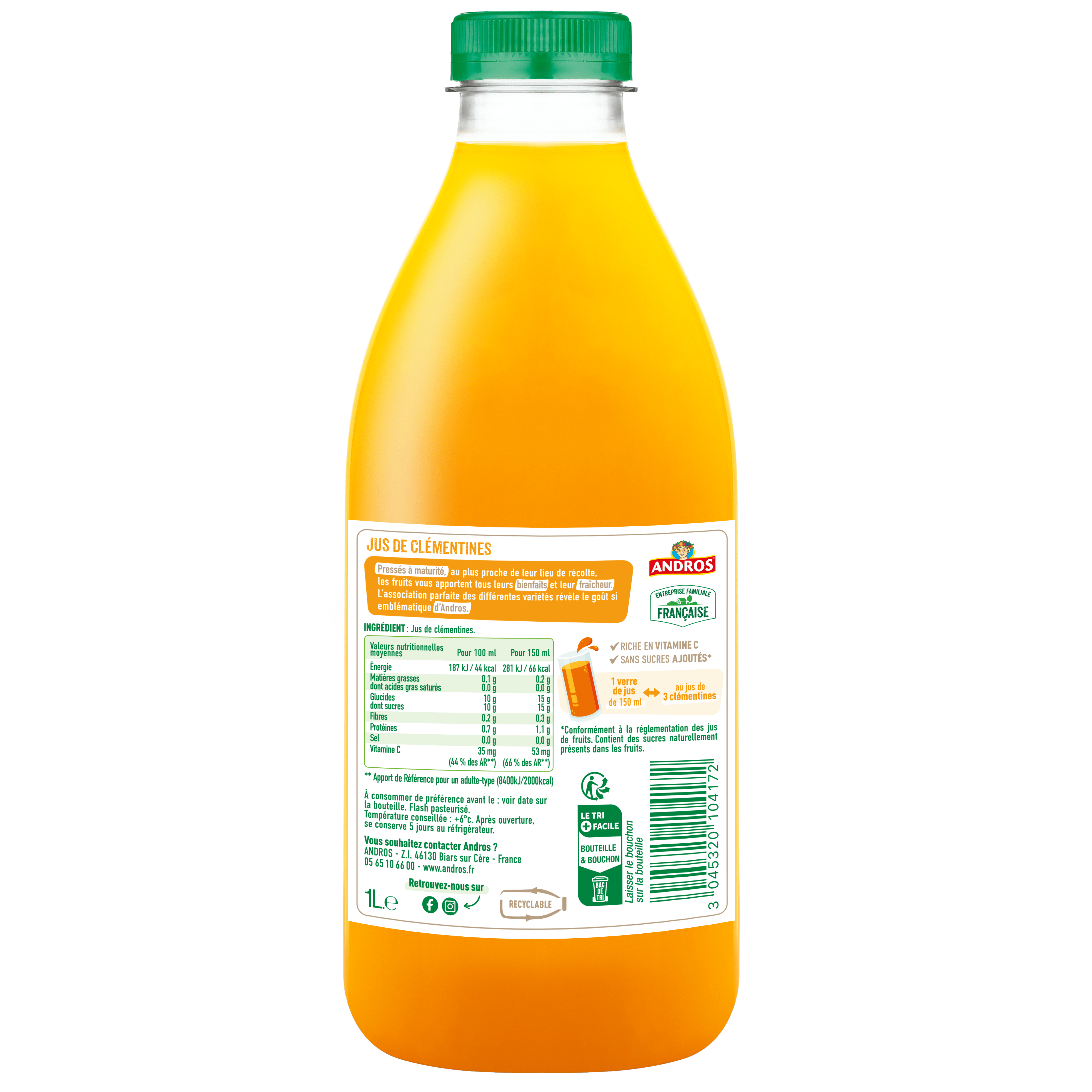 Jus de Clémentines 1L