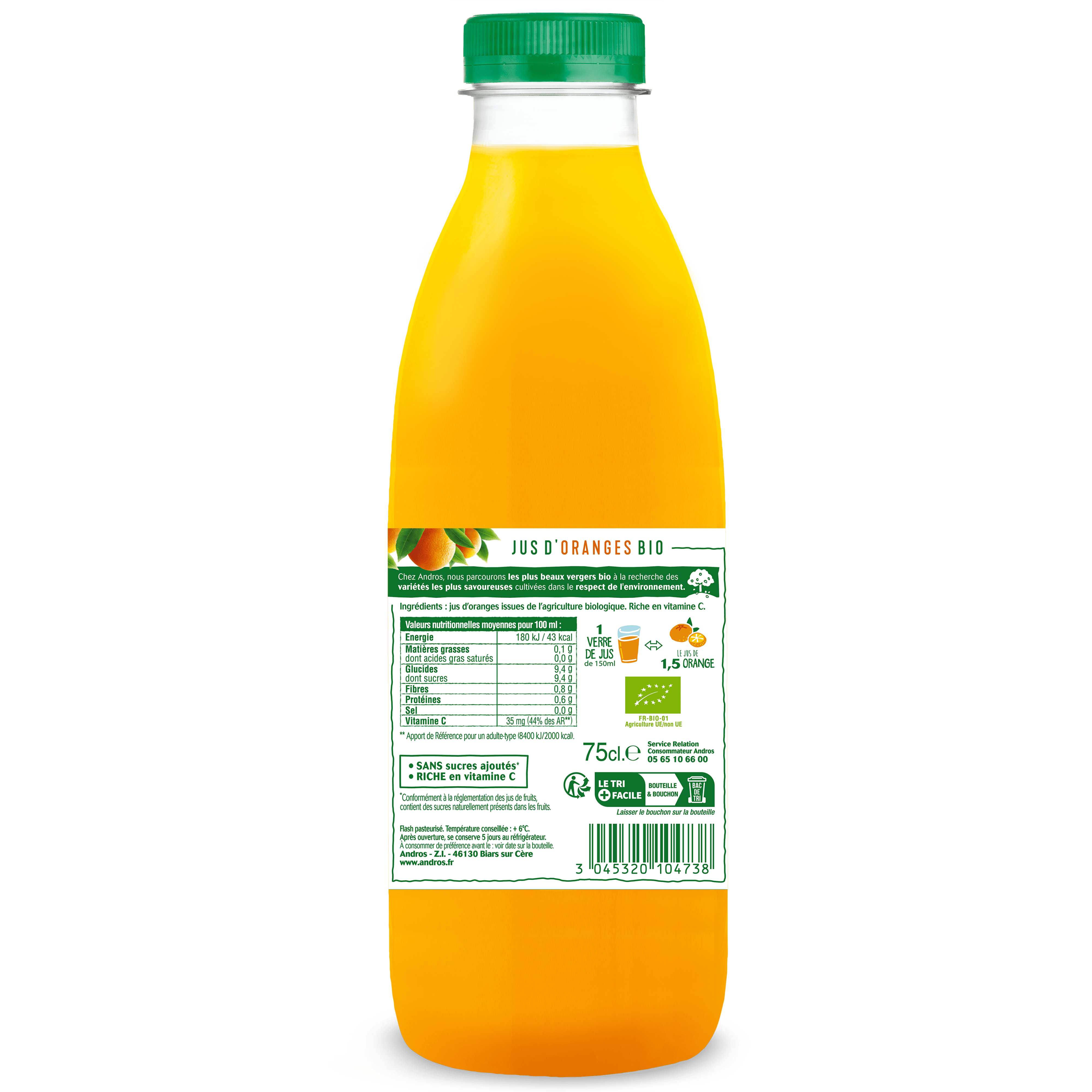 Jus d'Oranges bio