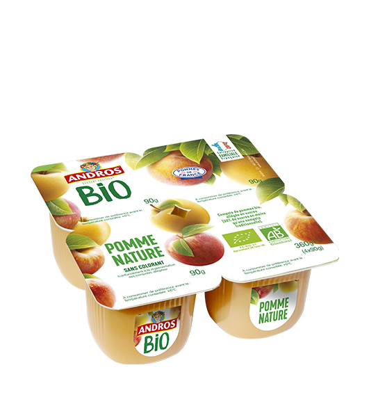 French Click - Andros Compote de Pommes Morceaux 740g