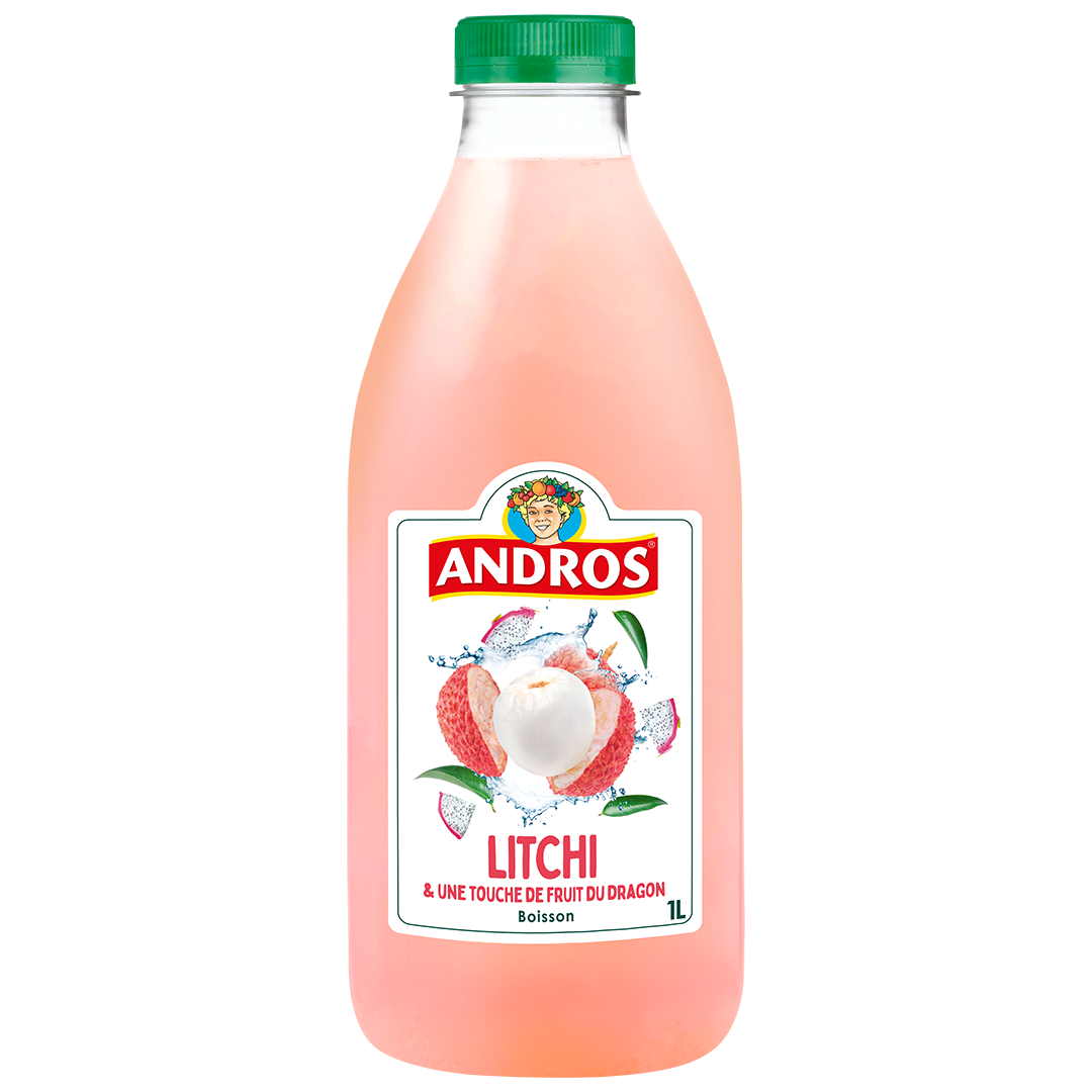 Boisson au litchi & une touche de fruit du dragon Andros