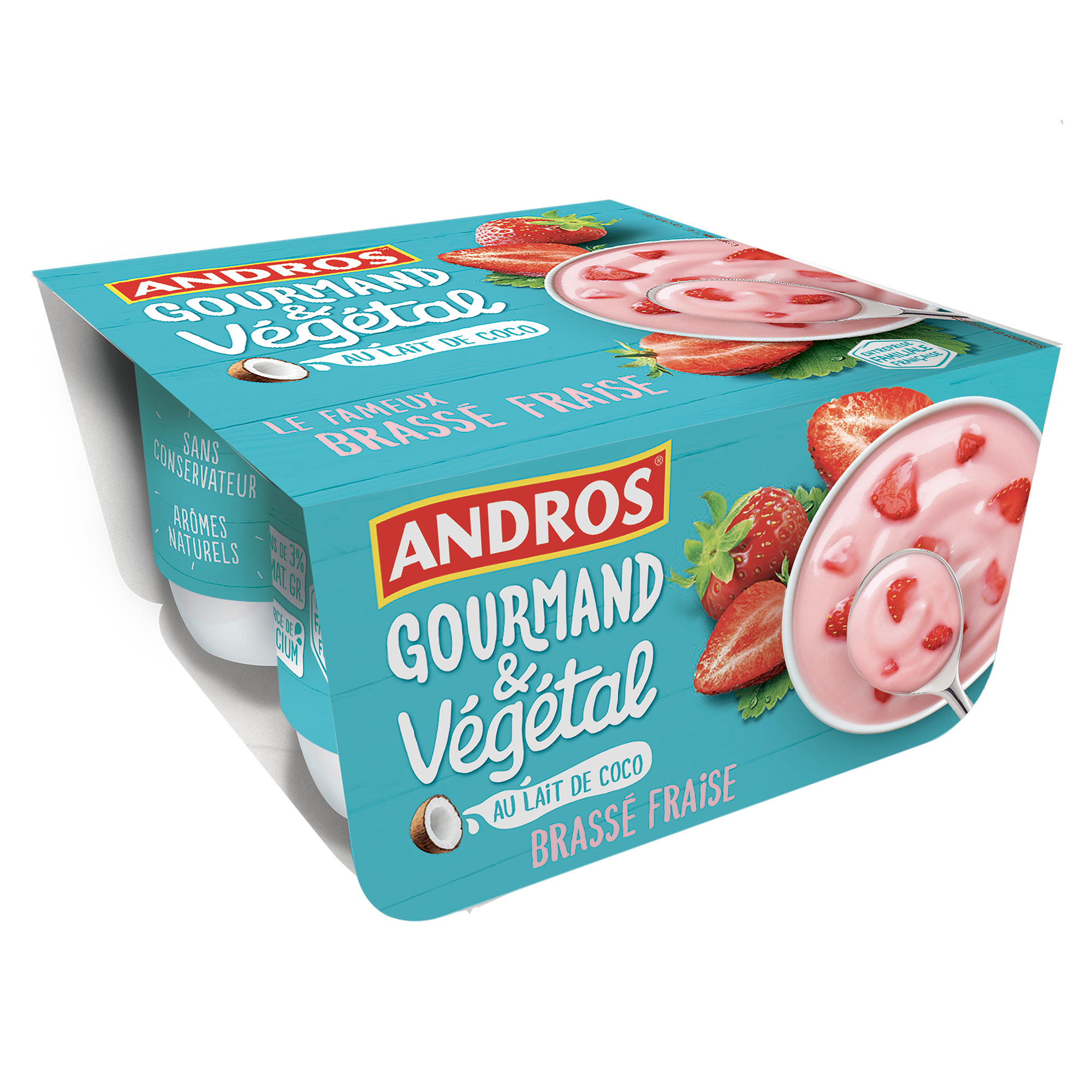 Brassé fraise Andros Gourmand & Végétal