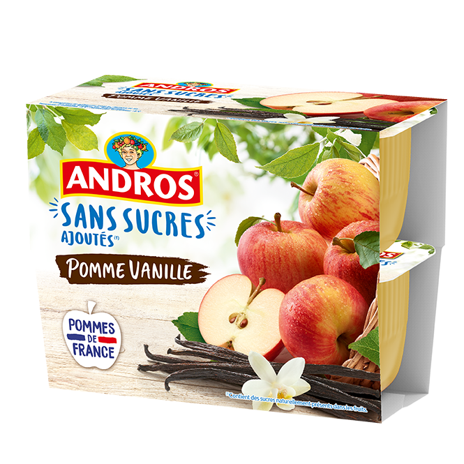 COMPOTE SUCRÉE POMME / BANANE 100g - Andros FoodService