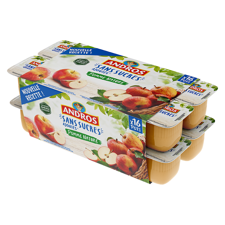 La compote sans sucres ajoutés pomme X 16