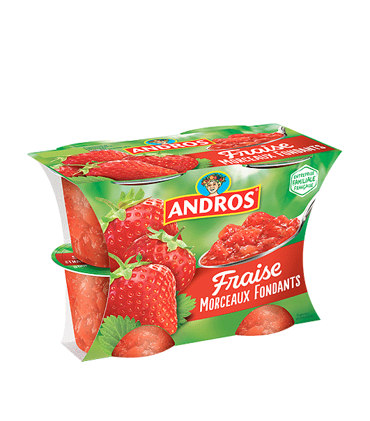 Compote pomme fraise 100G Andros - Grossiste Autres produits de