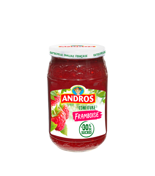 Barquettes Confitures Andros 20gr Fraise Abricot Groseille Cerise