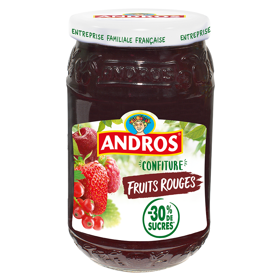 Confiture allégée 4 Fruits Rouges – Andros