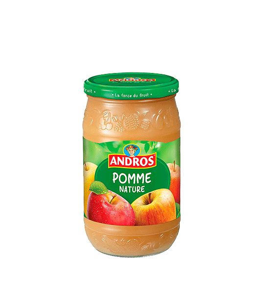 Compote Andros Pomme-Abricot sans sucres ajoutés 4x100g (400g