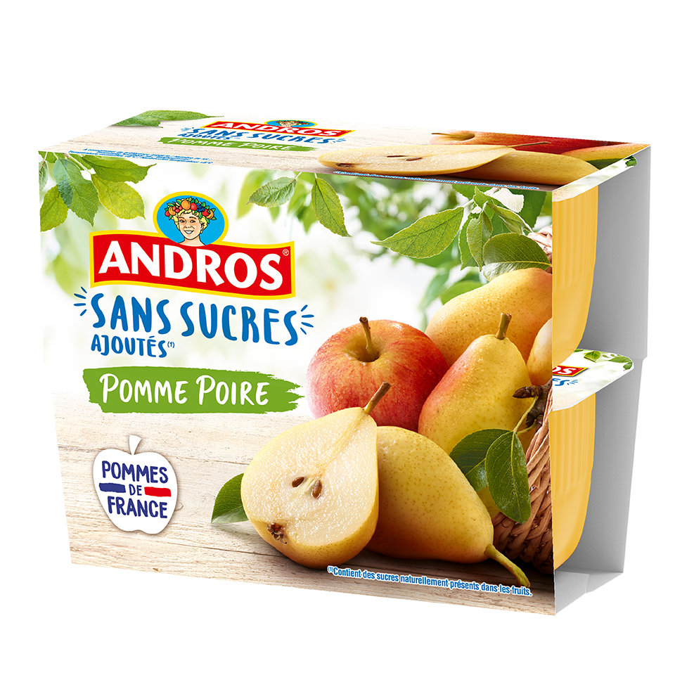 COMPOTE SUCRÉE POMME / BANANE 100g - Andros FoodService