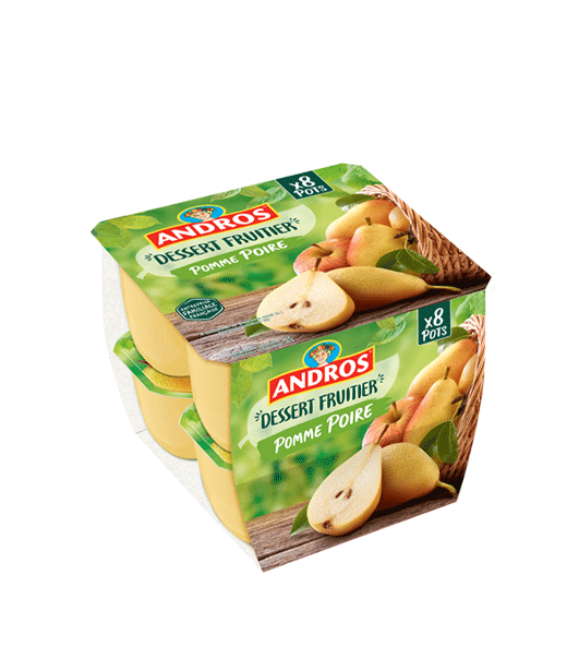 Grossiste Compote pomme/banane 750g - ANDROS