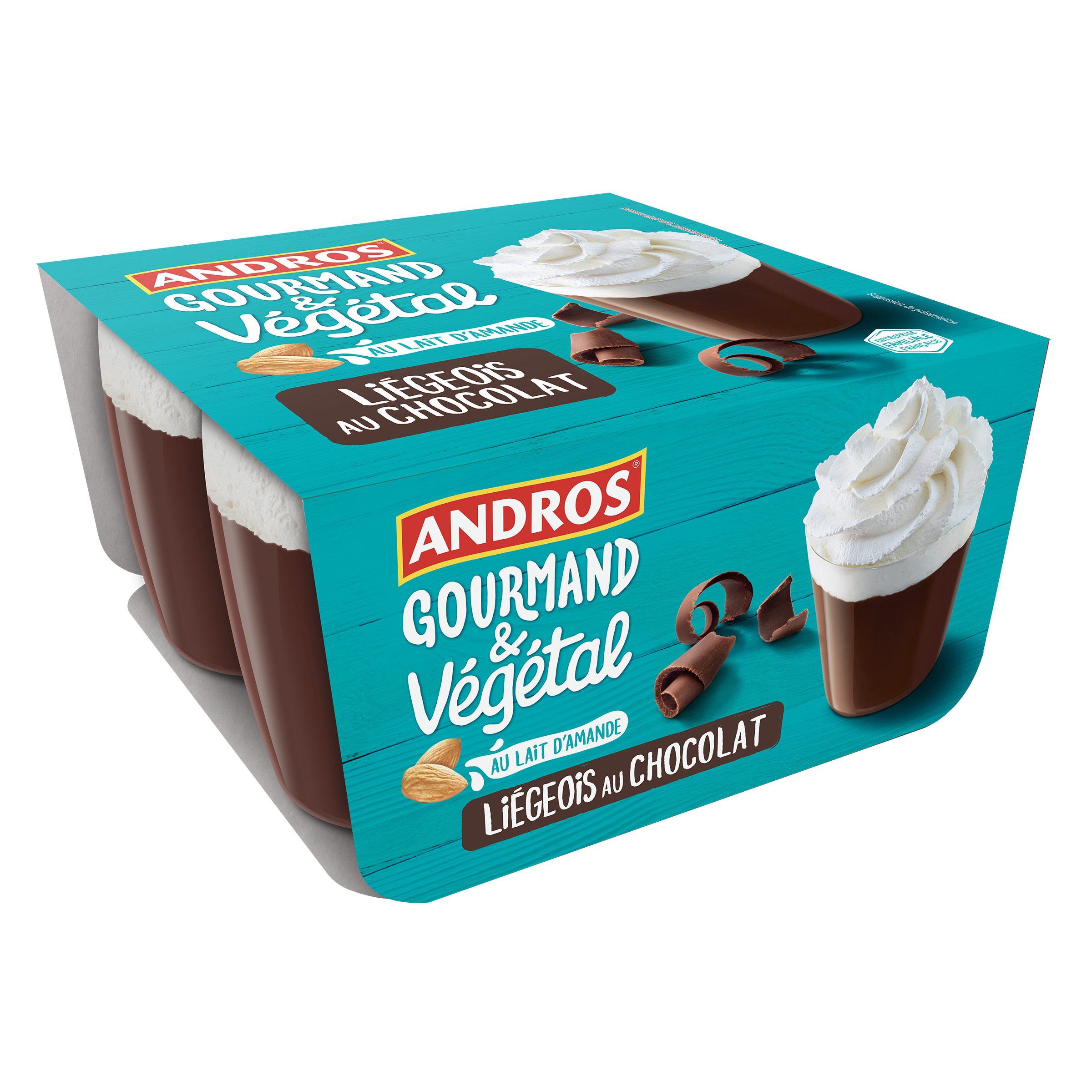 Liégeois au chocolat Andros Gourmand & Végétal