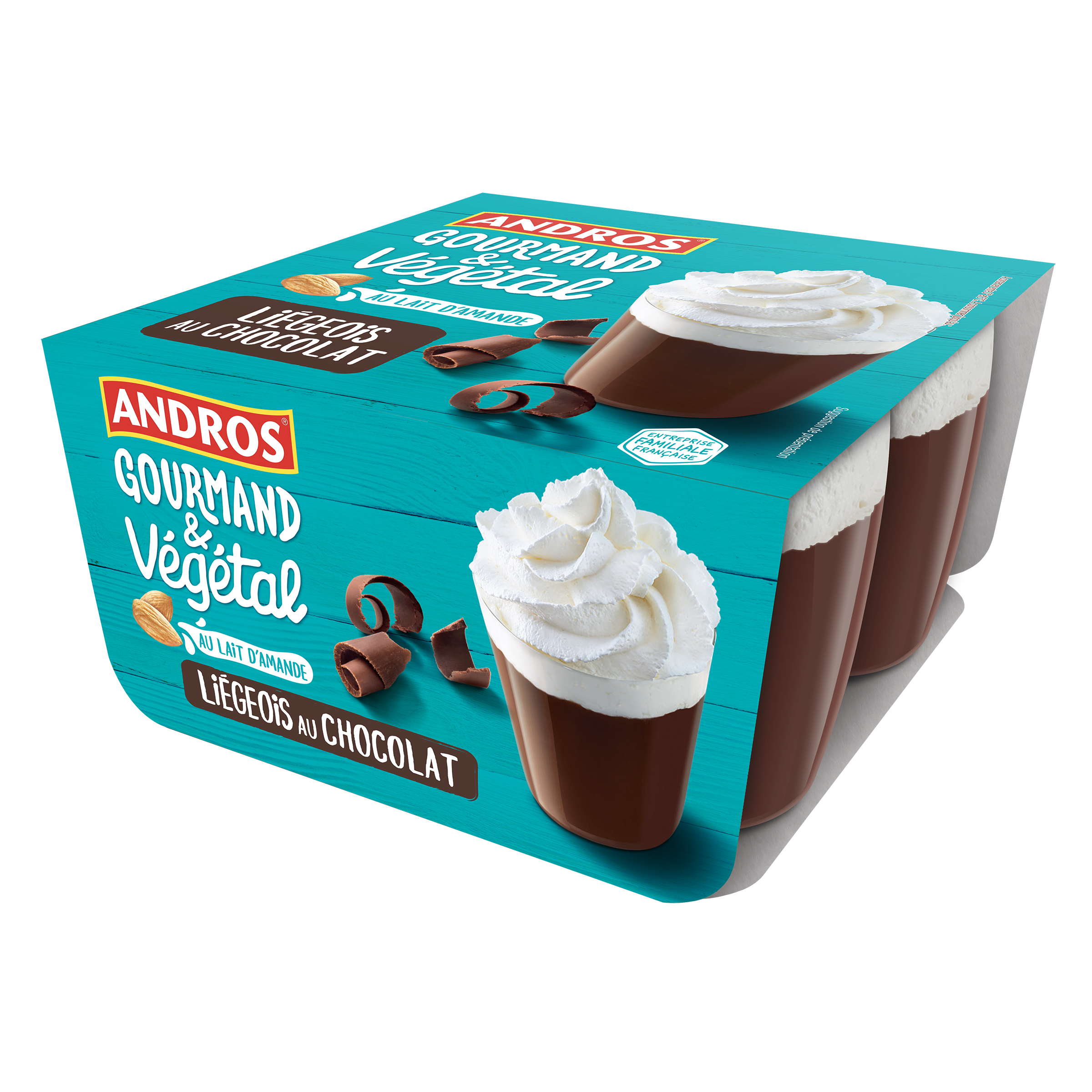 Liégeois au chocolat Andros Gourmand & Végétal