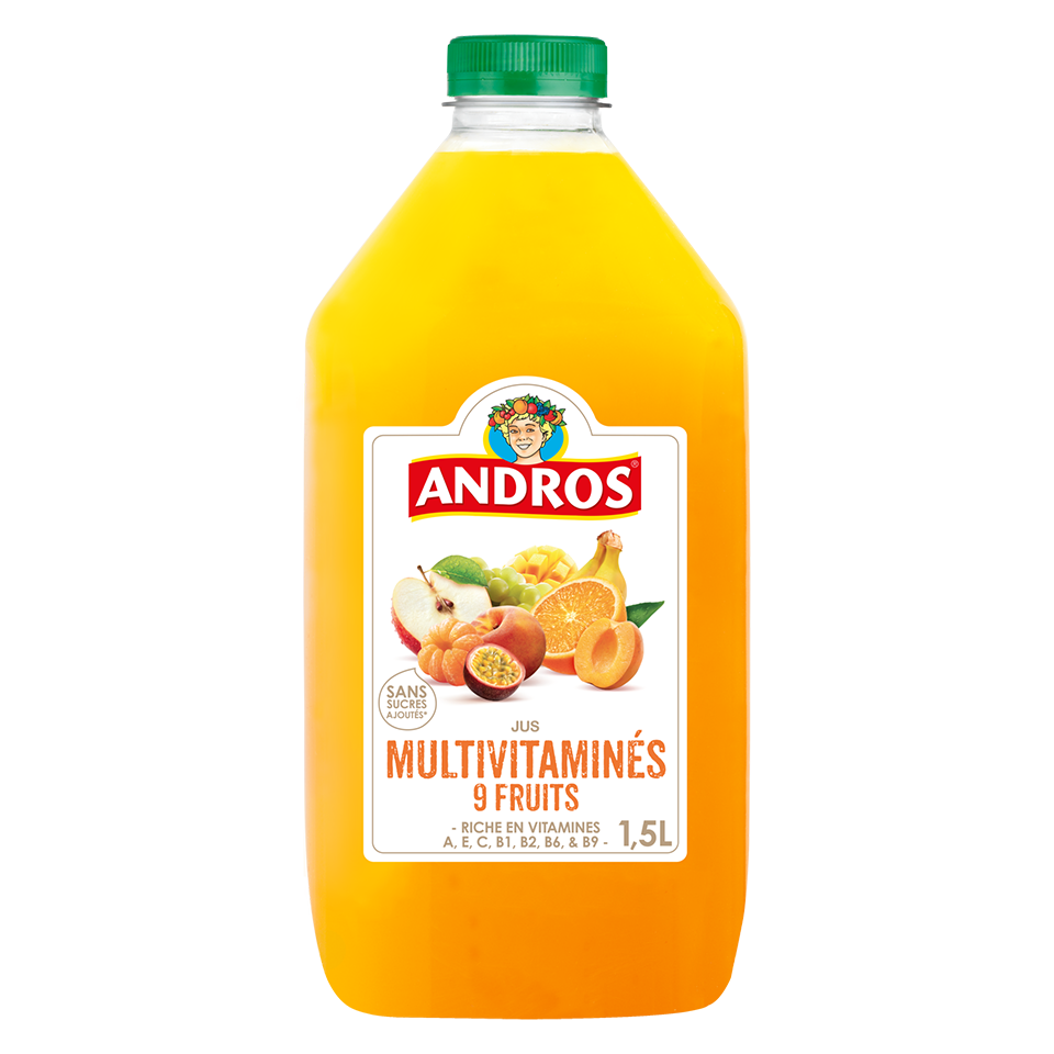 Jus multivitaminés 9 fruits 1,5L – Andros