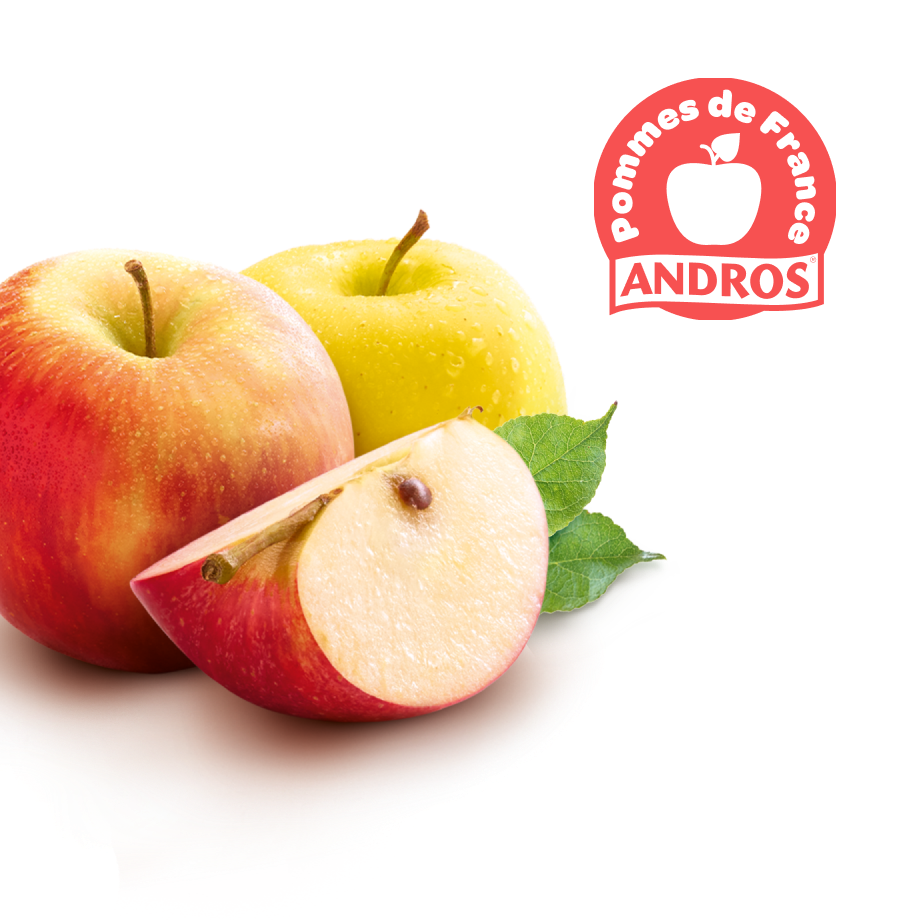 Compote Andros Pomme-Abricot sans sucres ajoutés 4x100g (400g
