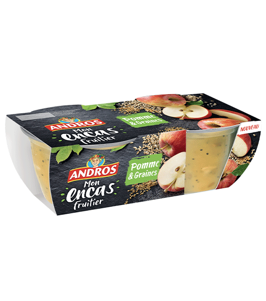 ANDROS Andros compote de pomme nature gourde 18x90g pas cher